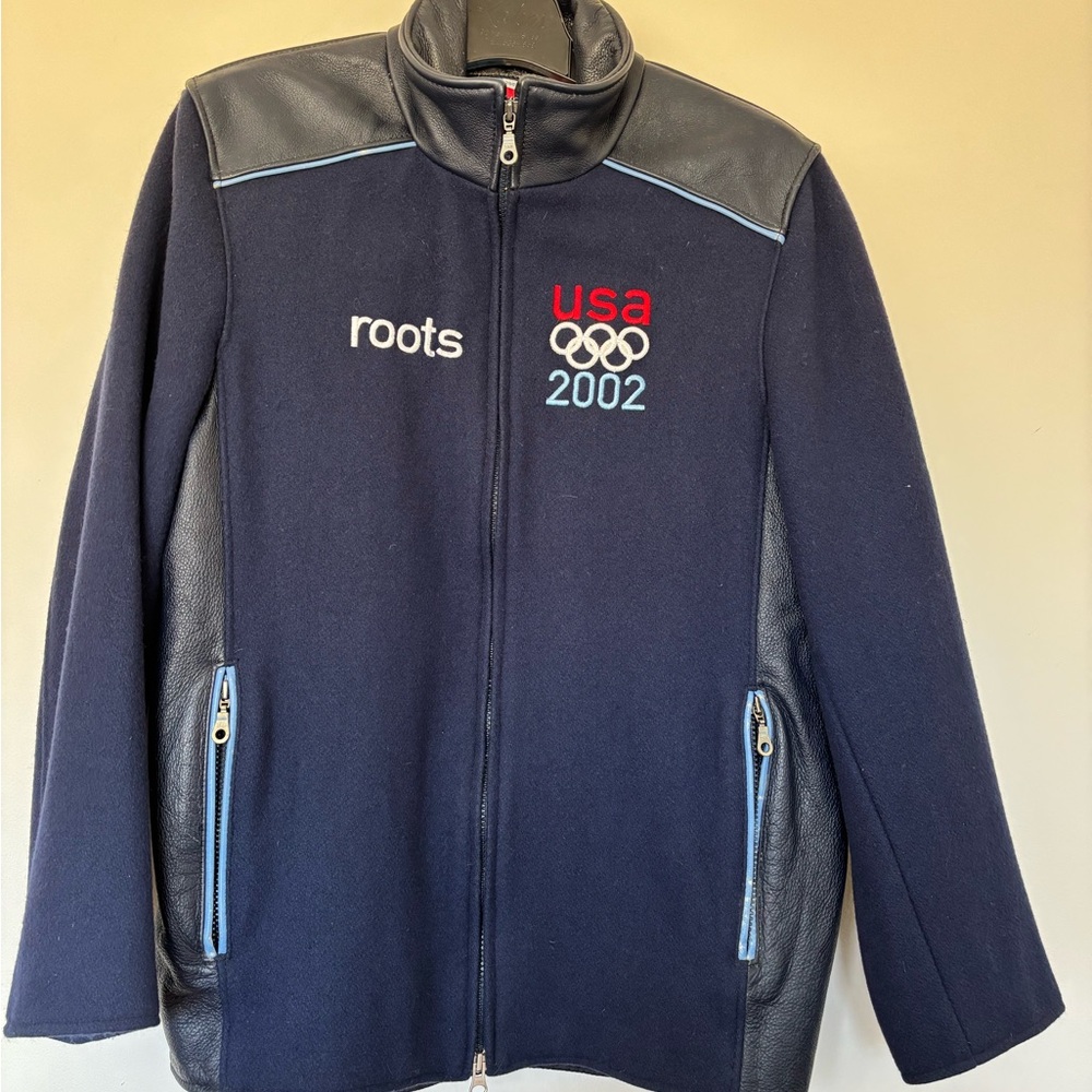 2002 Roots USA Olympic Team Official Outfitter Jacket Size XS